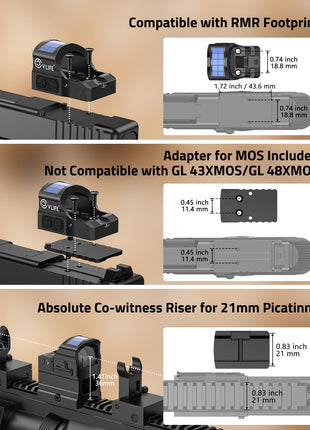 Compatibility - CVLIFE WildHawk X Solar Auto Brightness Green Dot Sight