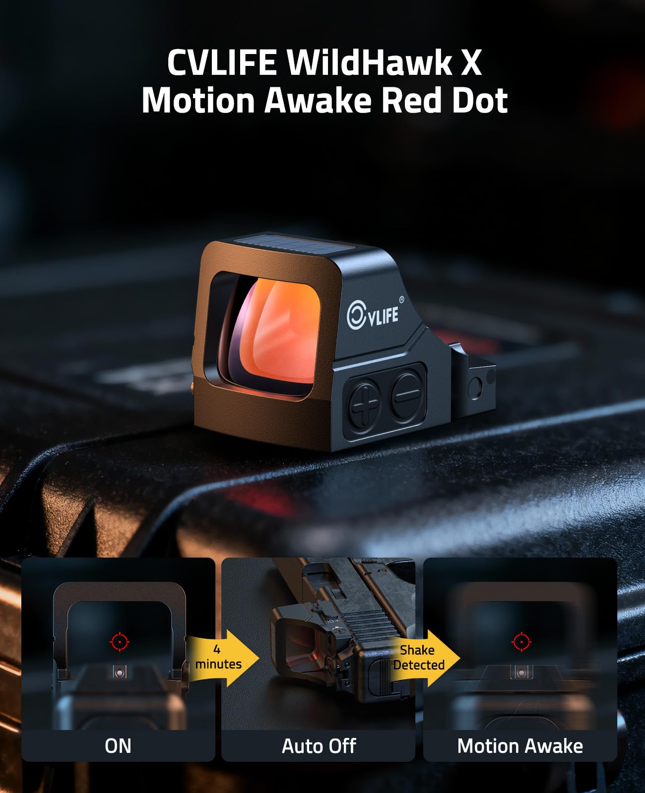 CVLIFE WildHawk X Z03 Solar Red Dot for RMS/RMSC