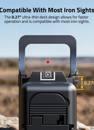 compatible with most iron sights - CVLIFE WildHawk X Z03 Solar Red Dot for RMS/RMSC