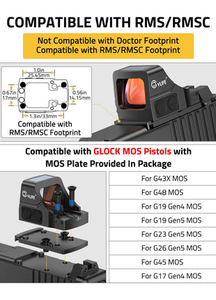 compatibility - CVLIFE WildHawk X Z03 Solar Red Dot for RMS/RMSC