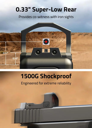 0.33" Super-Low Rear + 1500G Shockproof