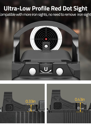 Ultra-low profile red dot sight - CVLIFE WolfCloak X01 Motion Awake Red Dot Sight