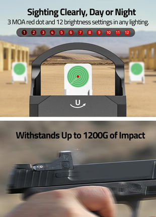 Sighting clearly - CVLIFE WolfCloak X01 Motion Awake Red Dot Sight
