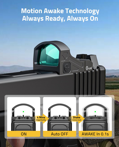 CVLIFE motion awake technology - always ready, always on