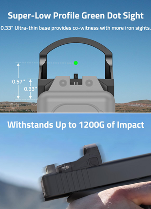 super-low profile green dot sight