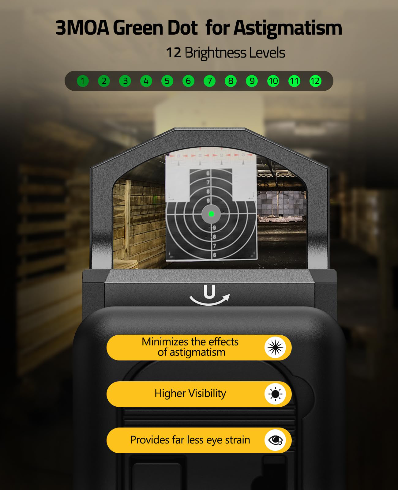 CVLIFE WolfCloak X04 Bewegungsaktiviertes Grüner Punkt-Visier für RMR, image size:1300x1600