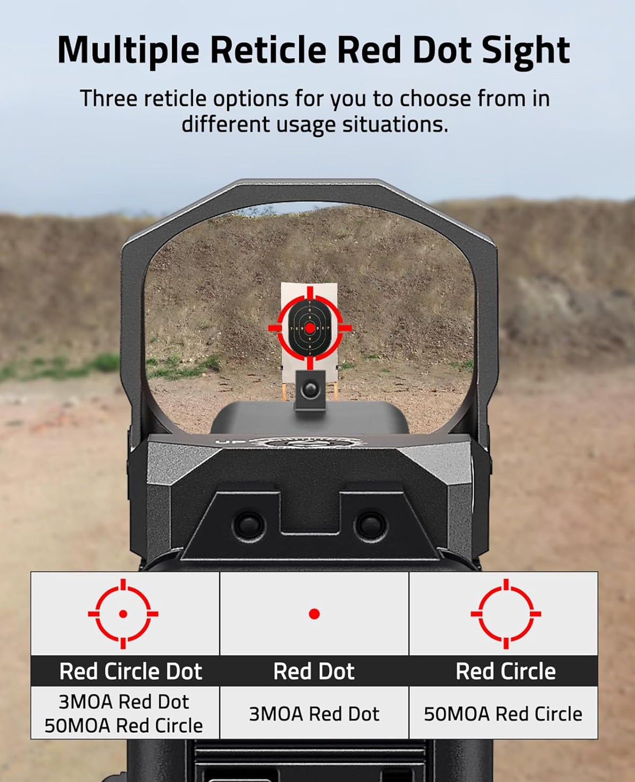 CVLIFE WolfCovert X S01 Multiple Reticle Red Dot