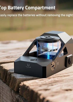 Top Battery Compartment of CVLIFE WolfProwl S03 Motion Awake Red Dot