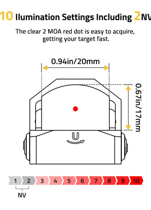 CVLIFE WolfProwl S03 Motion Awake Red Dot helps you get target fast