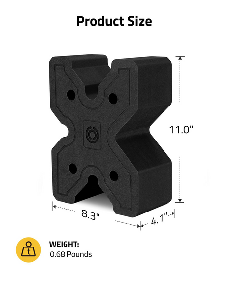 product size of CVLIFE X-Block Shooting Rest Gun Block
