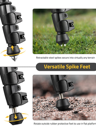 Cvlife Shooting Tripods for Rifles with Versatile Spike Feet