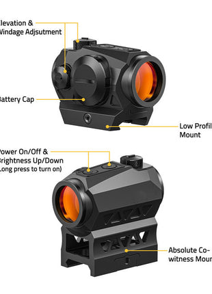 The adjustment instruction of the red dot sight