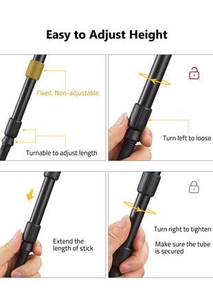 Cvlife Adjustable Height Shooting Bipods for Rifles