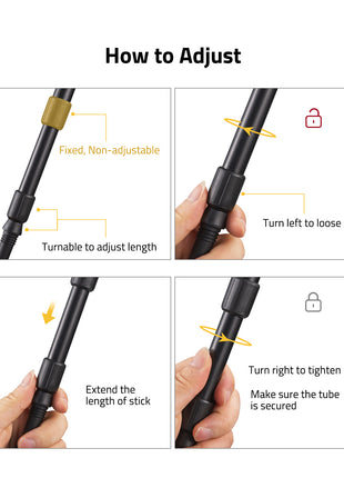 Cvlife Shooting Tripods for Rifles Adjust Steps