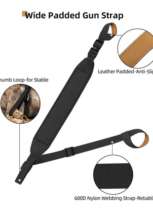 Gun Sling with Wide Padded Gun Strap