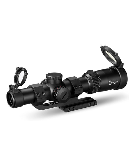 1-6x24 LPVO Rifle Scope with 30mm Cantilever Mount