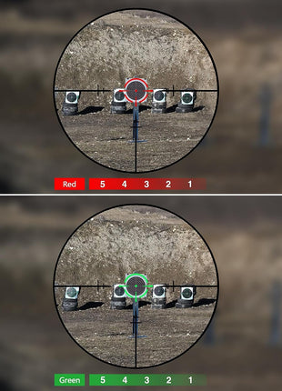 Red and Green Illuminated LPVO 1-6 Scope