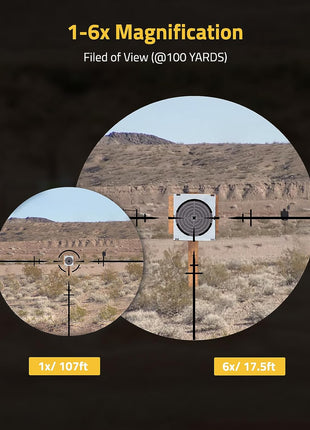 Shooting Scope with 1x6 Magnification