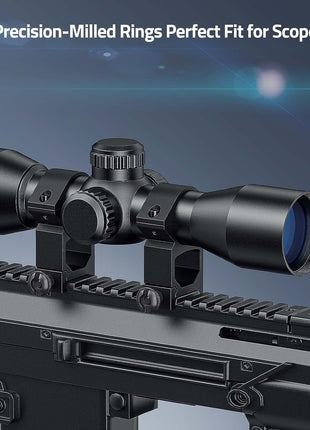 Precision Scope Rings for 20mm Picatinny Rail