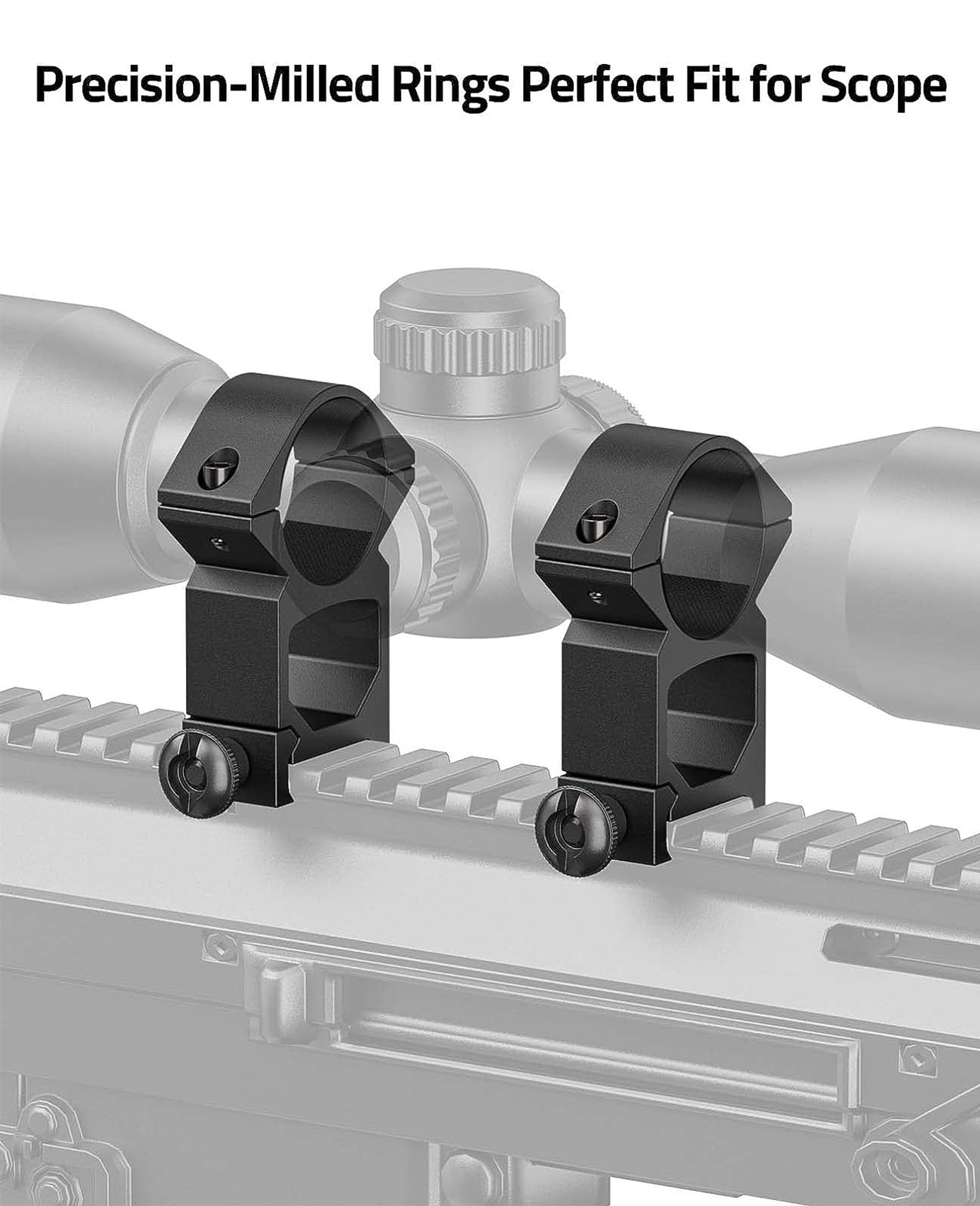 CVLIFE 1 inch High Profile Picatinny Scope Rings Mounts