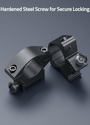 20mm Picatinny Rail Scope Rings Mount with Hardened Steel Screw