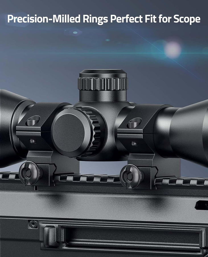 CVLIFE 1 inch Scope Rings Mounts - 20mm Scope Mount Low Profile - 2 Pi