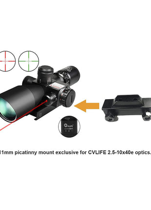 CVLIFE 11mm Picatinny Mount Exclusive for 2.5-10x40 Optics