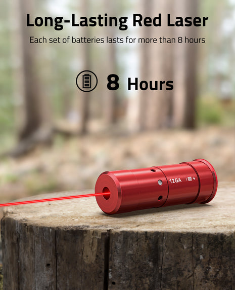 Long-lasting Red Laser Bore Sighter