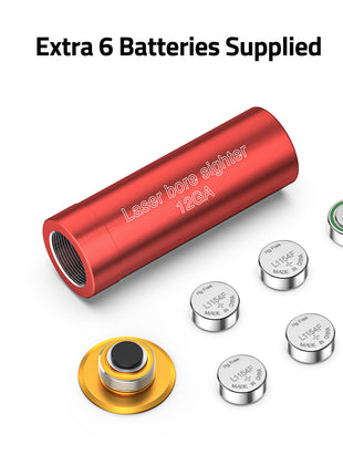 12GA Laser Bore Sighter with 2 Set of Batteries 