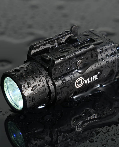 Waterproof Gun Laser Light Tactical Flashlight