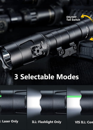 Laser Light Combo with 3 Selectable Modes and On/Off Switch