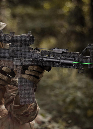 Green Laser Light Combo Tactical Flashlight for Picatinny Rail