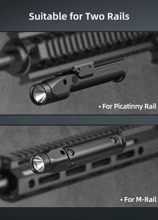 1700 Lumens Laser Light Combo Compatible with M-Rail and Picatinny Rail