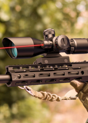 2.5-10x40 Red Laser Mil-dot Tactical Rifle Scope