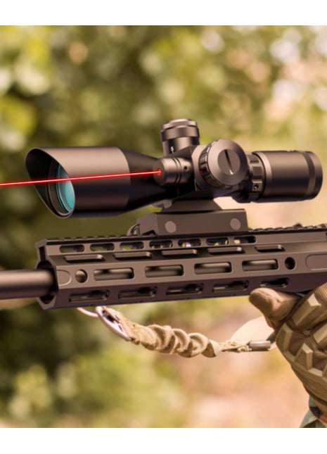 2.5-10x40 Red Laser Mil-dot Tactical Rifle Scope