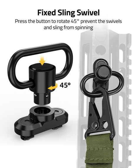 CVLIFE 2 Point Sling With Fixed Sling Swivel