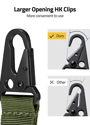 CVLIFE 2 Point Sling Adjustable Gun Sling with Metal Hook Sling Swivel