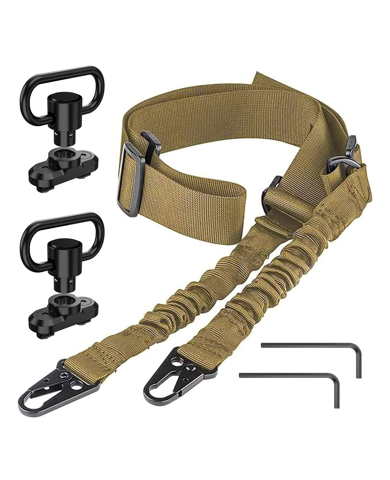 Competition Rifle Slings CVLIFE 2 Point Sling Adjustable Length Rifle Sling with Sling Swivels