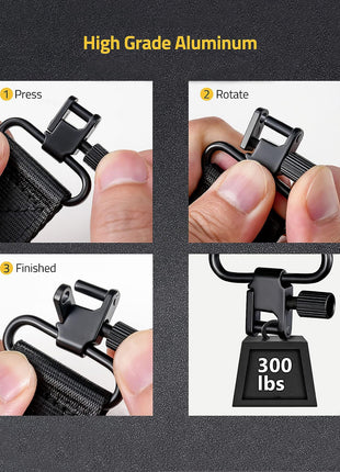 Rifle Sling with Sturdy Sling Swivels