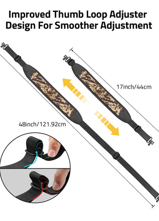 Adjustable Length 2 Point Sling for Rifles