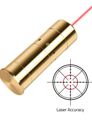 High accuracy red laser bore sight