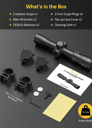CVLIFE 21mm Scope Rings featuring rail mount