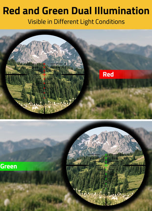 CVLIFE 21mm Scope Rings featuring red and green dual llumination