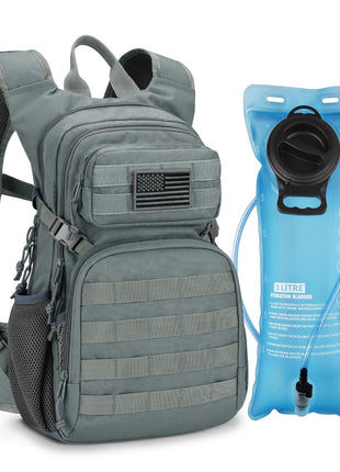 CVLIFE 22L Hydration Hiking Backpack featuring hydration bladder in grey