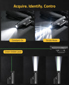 CVLIFE 2600 Lumens Rifle Light Laser Combo featuring o vlife greenvisible laser in light with green beam