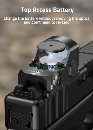 Long Battery Life Mini Red Dot Sight for Pistols