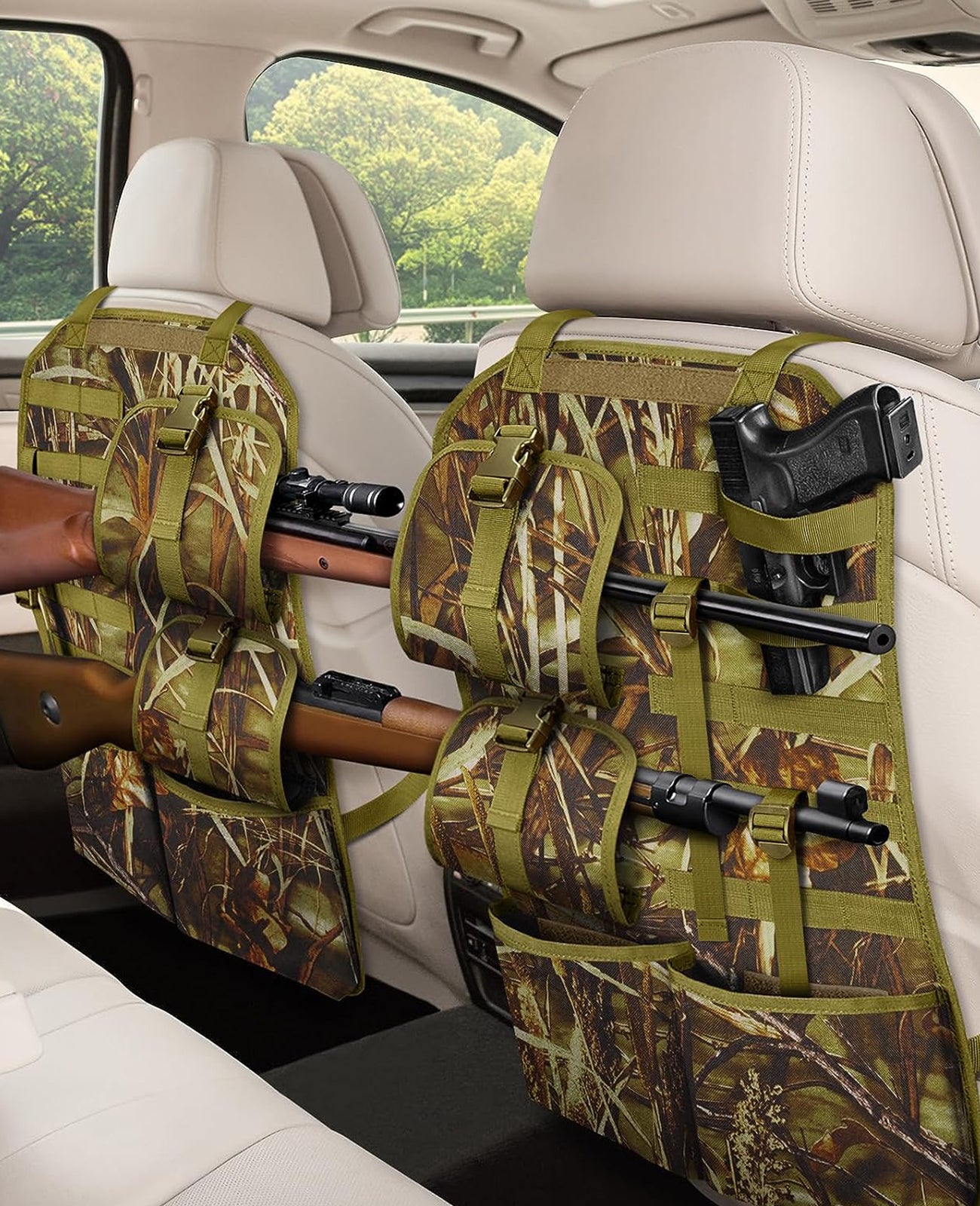 mydays Seat Back Gun Rack, Gun Sling Bag, Camo Front Seat Gun Organizer  Holder for Hunting Rifles/Shotguns(Camo) – Global Safaris world