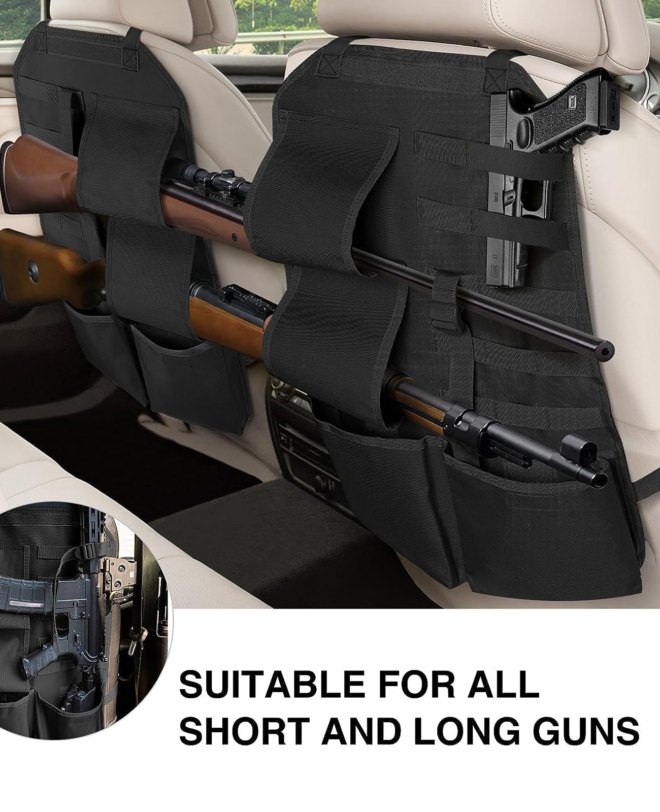Jeep back sales seat gun rack