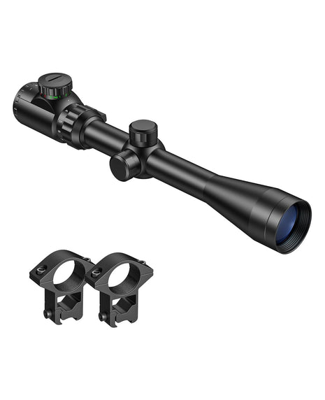 CVLIFE 3-9x40 Rifle Scope Dual Illuminated Optical Scope with 11mm Free Mounts