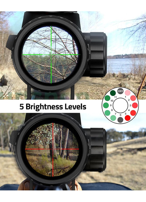 3-9x40 Rifle Scope with 5 Brightness Levels